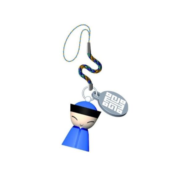 Alessi - Ciondolo per Cellulare in Resina Termoplastica Blu - Mr Chin