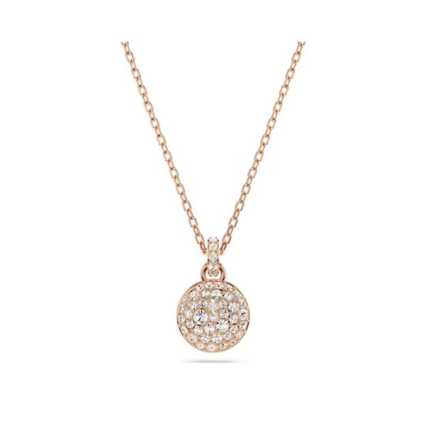 Swarovski - Pendente Meteora Bianco, Placcato color oro rosa
