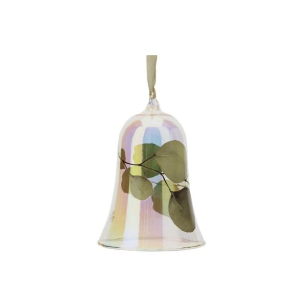 Hervit - Campana in vetro 8x12 cm - Botanic giallo
