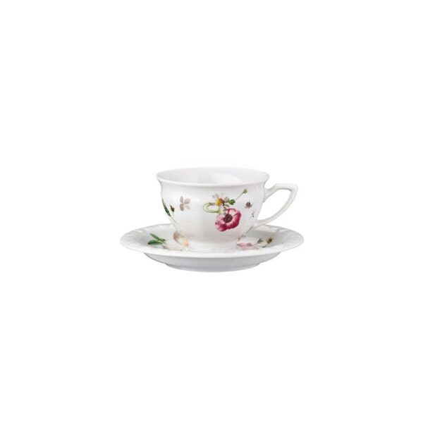 Rosenthal - Tazza da espresso con piattino - Maria Pink Rose