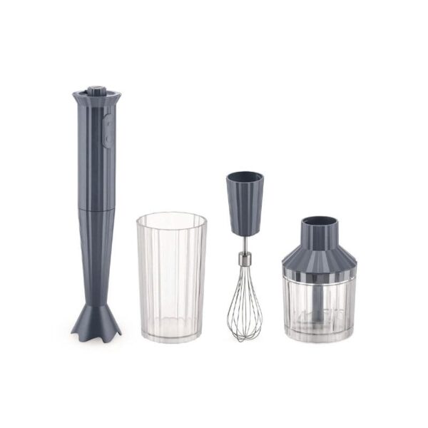 Alessi - Set Frullatore a Immersione in resina grigio - Plisse