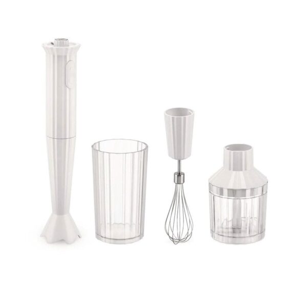 Alessi - Set Frullatore a Immersione in resina bianca - Plisse