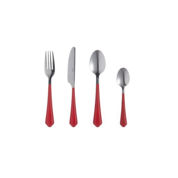 Rose & Tulipani - Set posate 24 pz - Portland Red