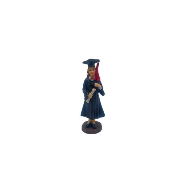 Le Stelle - Set 20 pz Statuina Laurea Ragazza, h 10 cm
