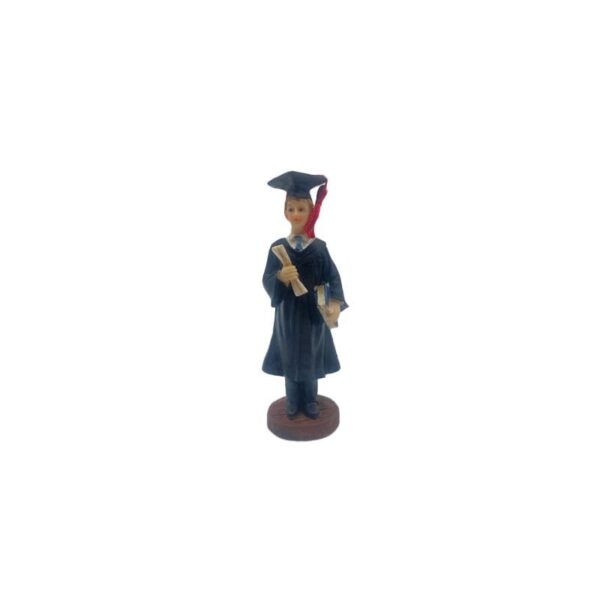 Le Stelle - Set 25 pz Statuina Laurea Ragazzo, h 10 cm