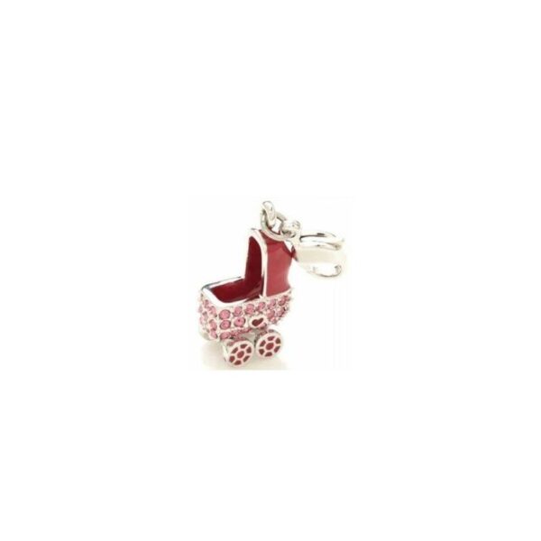 Swarovski - Ciondolo carrozzina Rosa