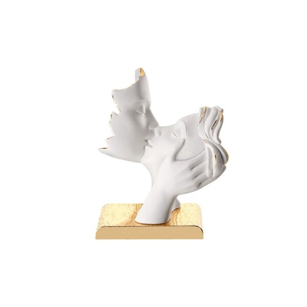 Acca - Scultura con base oro I Volti dell’Amore