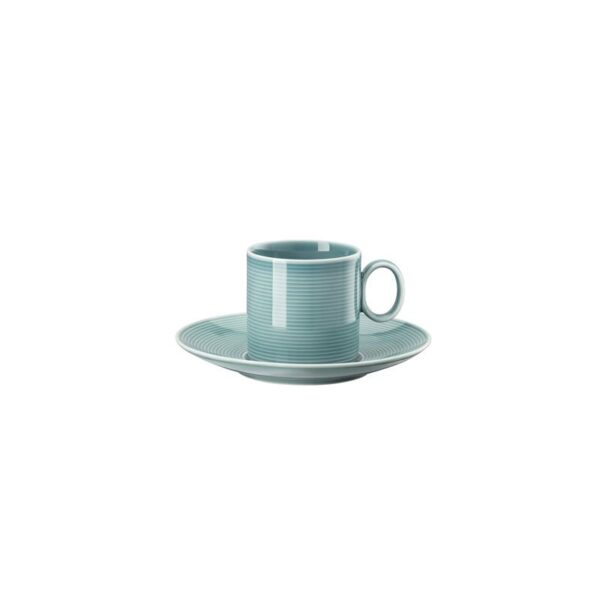 Thomas - Tazza caffè con piattino - Loft Ice Blue