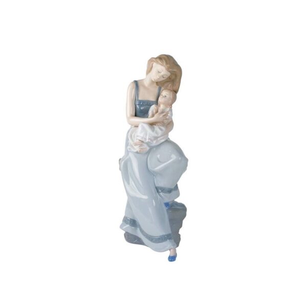 Nao - Statuina in porcellana Mamma con bambina
