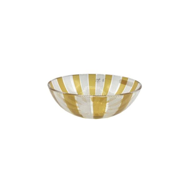 Griffe Montenapoleone - Coppetta vetro 16,5 cm - Filigrana Ambra