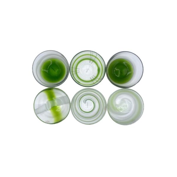 Guzzini - Set 6 Coppette gelato/macedonia 12 cm vetro Verde - Table Art