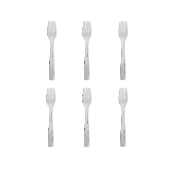 Alessi - Set 6 Forchette da dolce acciaio inox 17 cm - KnifeForkSpoon