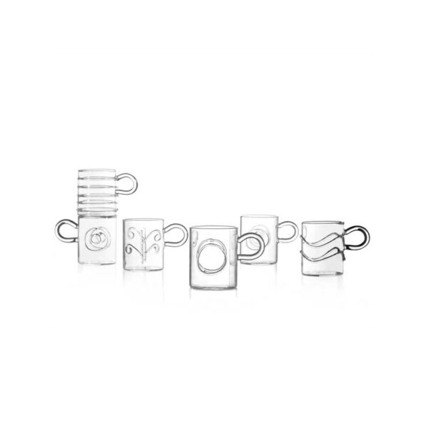 Ichendorf Milano - Set 6 Tazzine Caffè vetro borosilicato - Decò