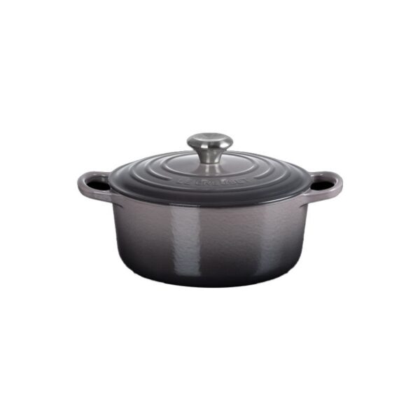 Le Creuset - Cocotte rotonda Evolution in ghisa vetrificata 24 cm Flint - Signature