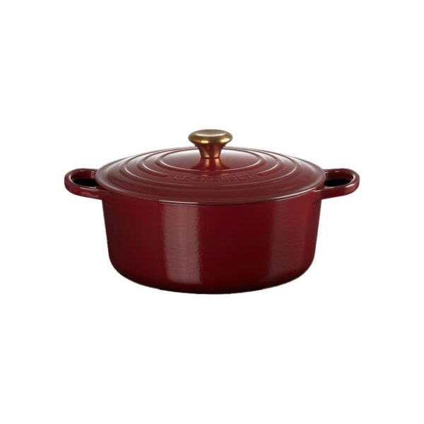Le Creuset - Cocotte rotonda Evolution in ghisa vetrificata 28 cm Rhone - Signature