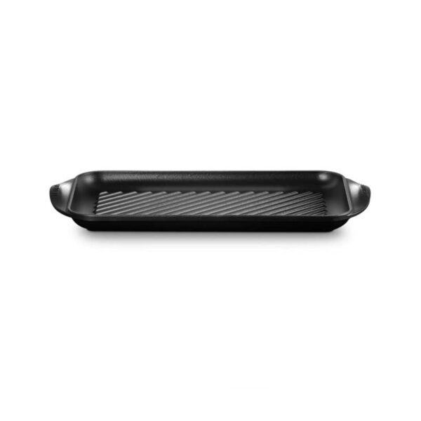 Le Creuset - Grill rettangolare extralarge in ghisa vetrificata Nero Matt - Tradition