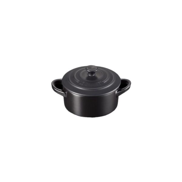 Le Creuset - Mini cocotte rotonda in gres vetrificato 10 cm Nero Matt