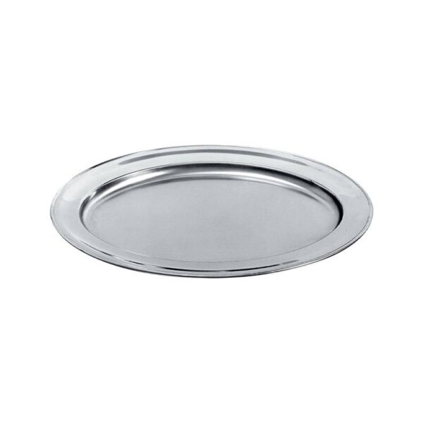 Alessi - Piatto da portata ovale acciaio inox 50x35 cm