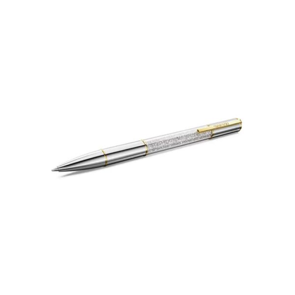 Swarovski - Penna a sfera Crystalline Lustre Tono argentato, Mix di finiture