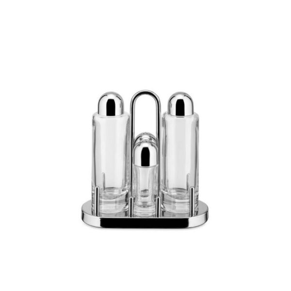 Alessi - Set per condimenti Olio, Aceto, Sale, Pepe