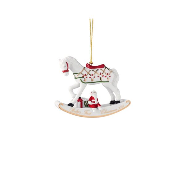Villeroy & Boch - Aaddobbo natalizio per albero Cavallo a dondolo 7 cm - Annual Ornaments