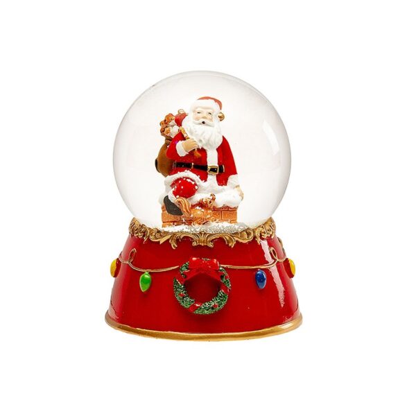 Lamart - Carillon Palla di Neve con Babbo Natale 12 cm
