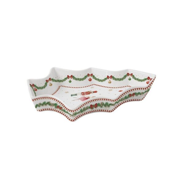 Easy Life - Piatto a forma di abete in porcellana in colour box - Magie De Noel