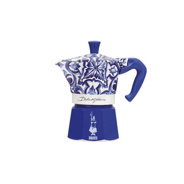 Bialetti - Moka Express 3 tazze Blu Mediterraneo - Dolce & Gabbana