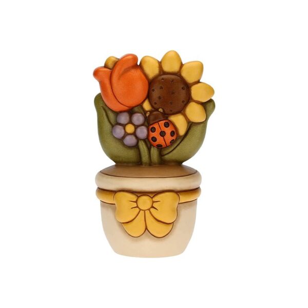 Thun - Vasetto soprammobile con Coccinella e Fiori