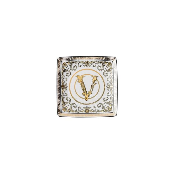 Rosenthal Versace - Coppetta quadra piana 12 cm - Virtus Gala White