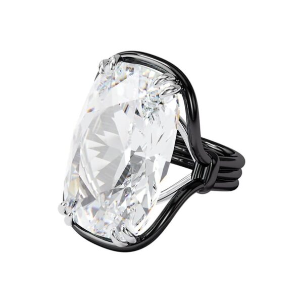 Swarovski - Anello Harmonia Cristalli oversize, Bianco, Mix di placcature