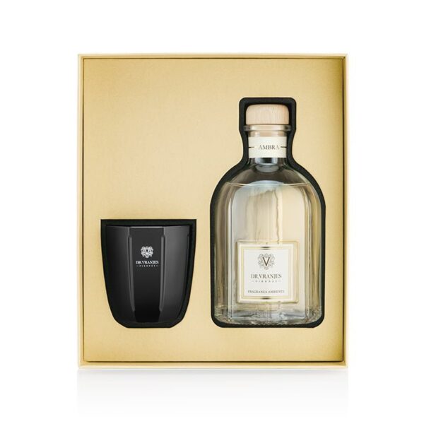 Dr. Vranjes - Fragranza D’ambiente Gift Box Ambra Diffusore 250 ml e Candela 80 gr