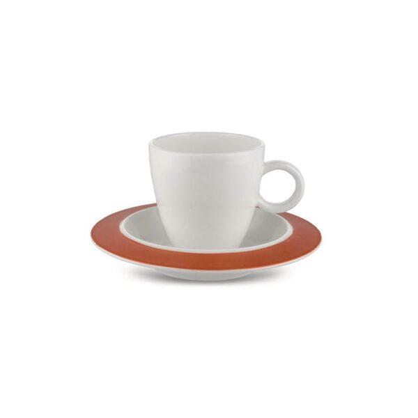 Alessi - Bavero set di 2 tazze da caffe con sottotazza