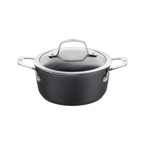 Ballarini - Casseruola con coperchio 20 cm alluminio keravis titanium extreme - Alba Luna