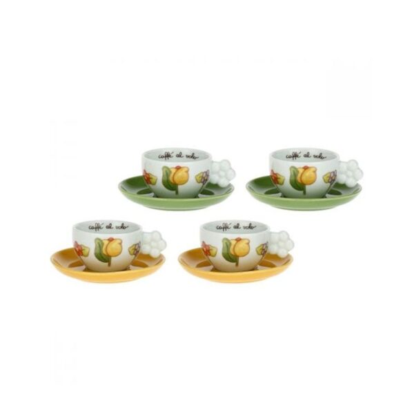 Thun - Set quattro tazzine Happy Country