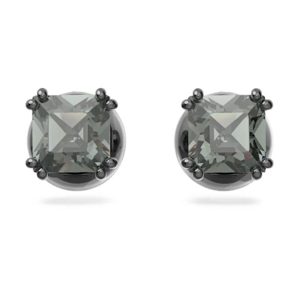 Swarovski - Orecchini a lobo Millenia Taglio squadrato, Neri, Placcato rutenio