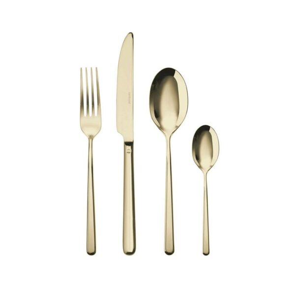 Sambonet - Servizio tavola 24 posate - PVD Linear Champagne