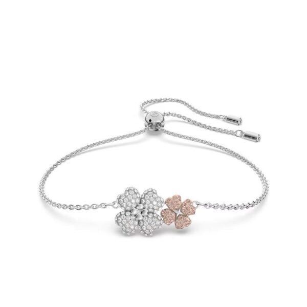 Swarovski - Braccialetto Latisha Fiore, Multicolore, Placcato rodio