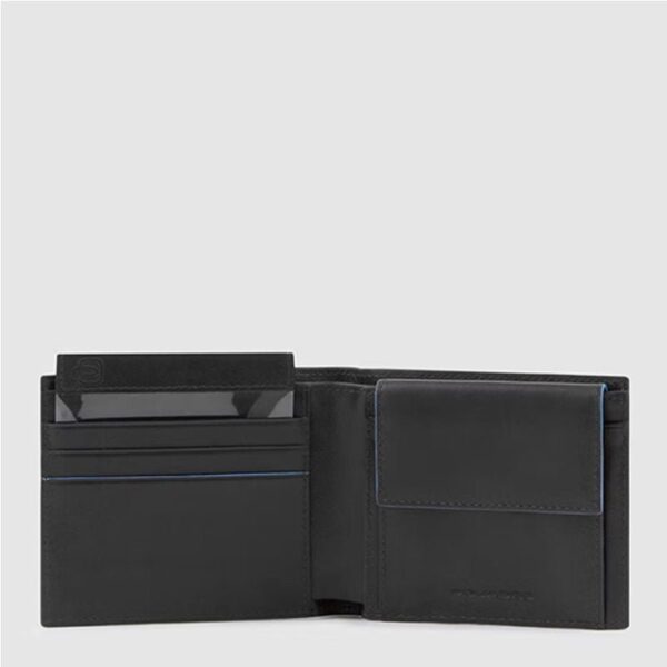 Piquadro - Portafoglio uomo con porta monete Nero B2 Revamp