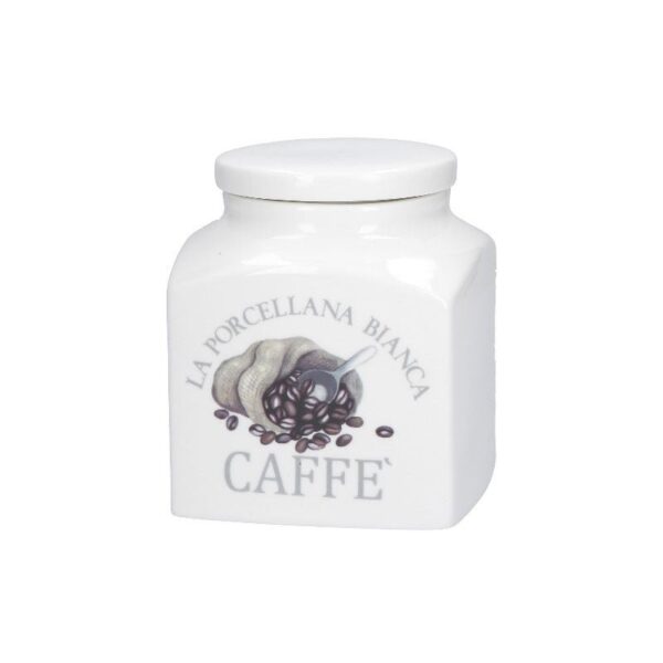 La Porcellana Bianca - Barattolo Porcellana 1,1 Lt Deco Caffe' Gb