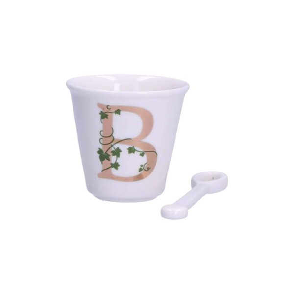 La Porcellana Bianca - Bicchierino 'B' con cucchiaino