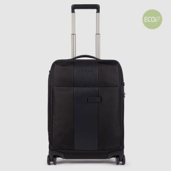 Piquadro - Trolley formato cabina ultra slim a quattro ruote Brief 2 Nero