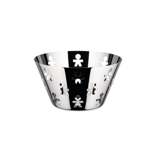 Alessi - Fruttiera traforata acciaio inox 23 cm - Girotondo
