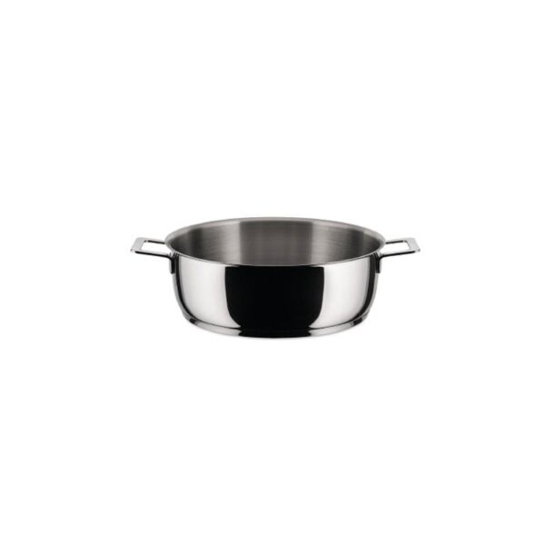 Alessi - Casseruola bassa a due manici in Acciaio Inossidabile 28 cm - Pots&Pans