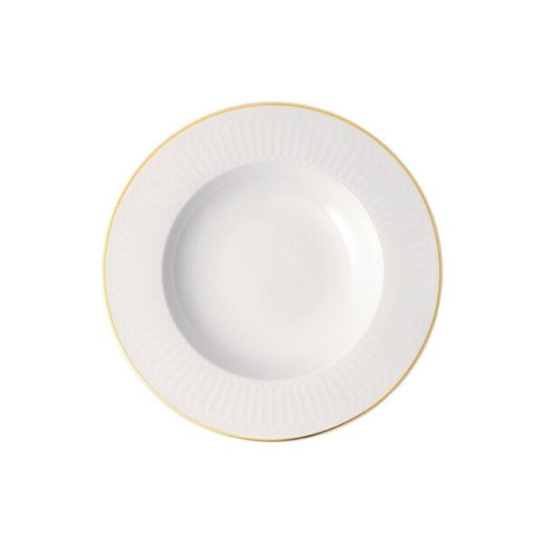 Villeroy & Boch - Piatto Fondo 24cm Bianco/Oro - Château Septfontaines