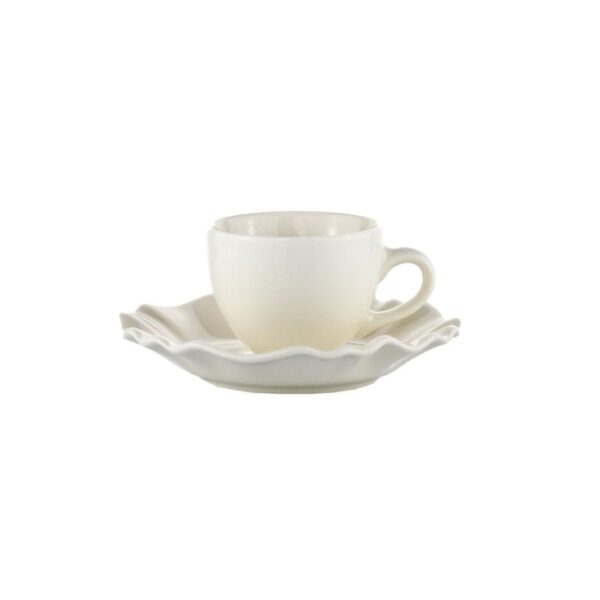 Weissestal - Tazza Caffè c/piattino 6 pz - Swing Bianca