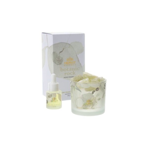 Hervit - Profumambiente quarzi e olio 20 ml Giallo - Botanic Rock