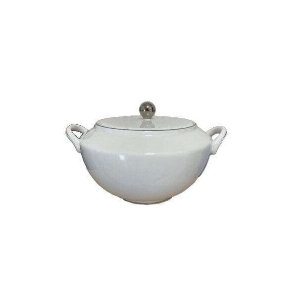Richard Ginori - Zuppiera Rotonda c/coperchio 3 L - Lago Filo Platino