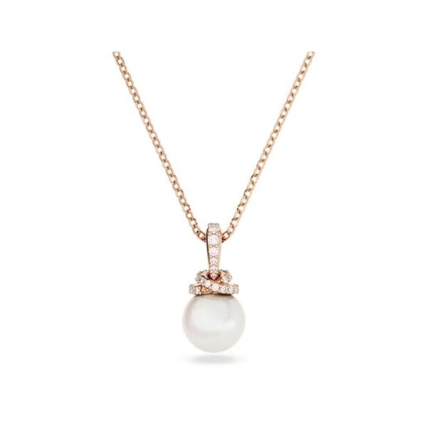 Swarovski - Pendente Originally Bianco, Placcato color oro rosa