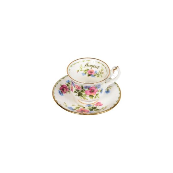 Royal Albert - Tazza c/piattino Miniatura Agosto - Flower of the Month